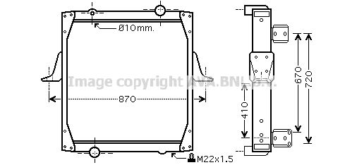 AVA QUALITY COOLING Радиатор, охлаждение двигателя RE2068